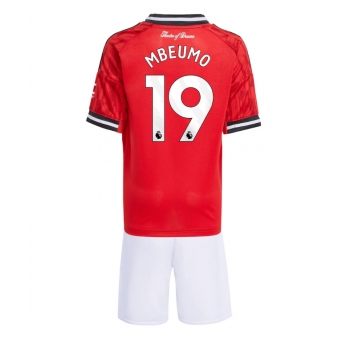 Manchester United Bryan Mbeumo #19 Maglia Gara Casa Repliche 2025-26 Bambino Maniche Corte